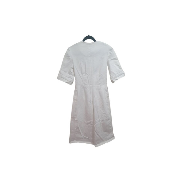 MEG ROUND POCKET JUMPSUIT WHITE Size S - Picture 5 of 14